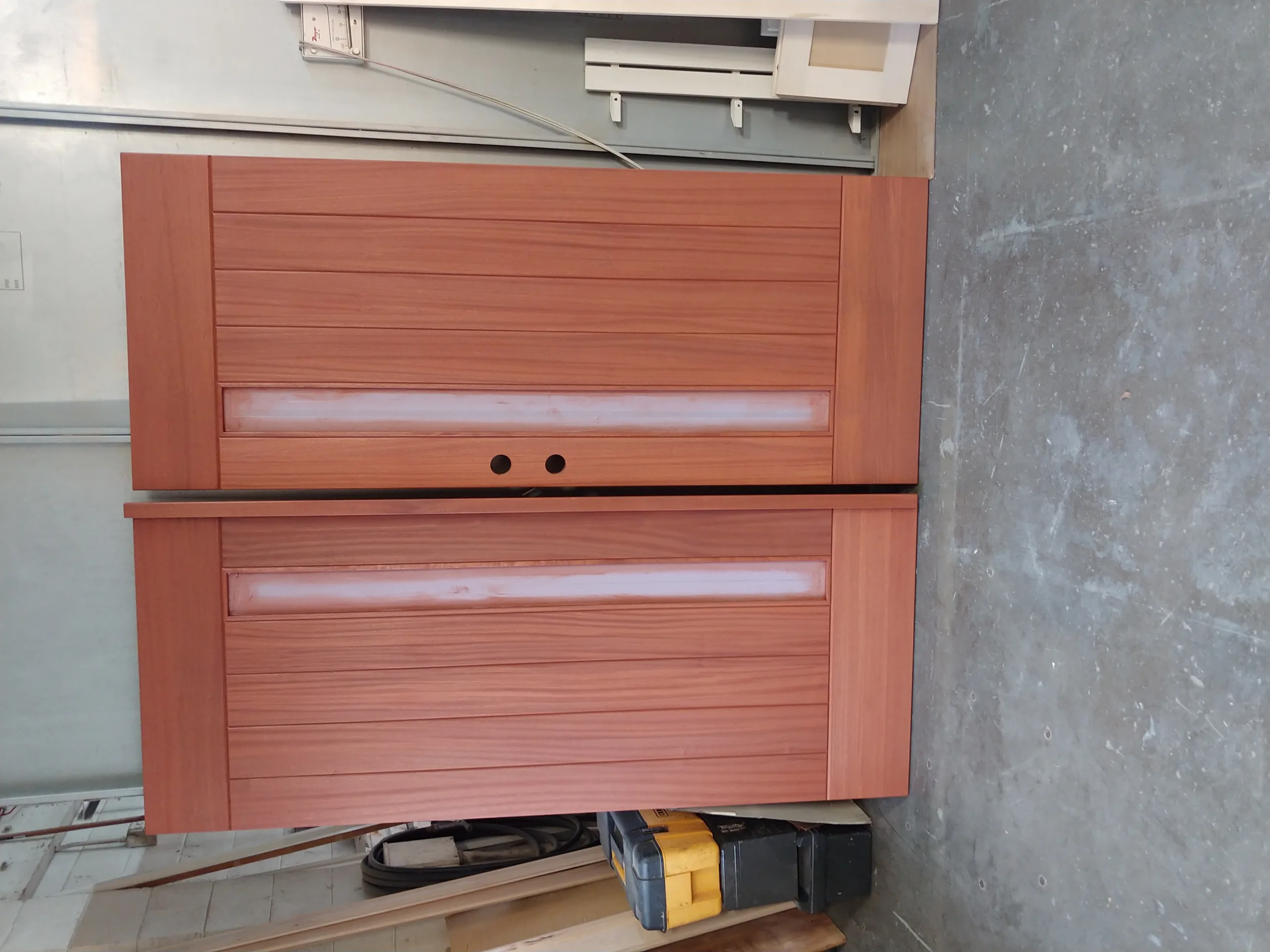 Modern entry door pair