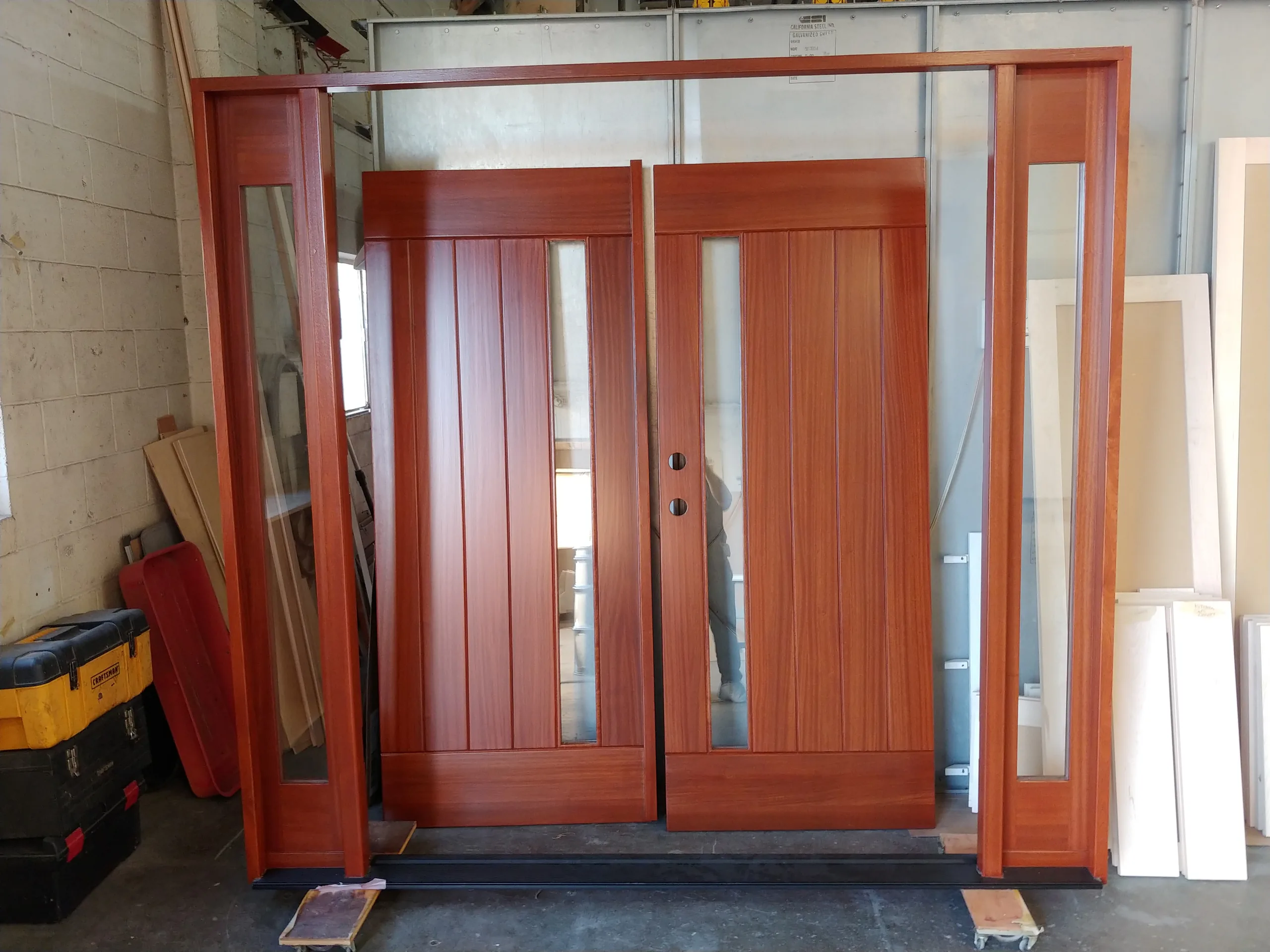 Entry doors with complete jamb